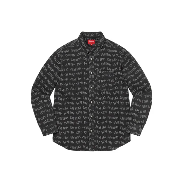 Supreme Arc Jacquard Denim Shirt-0