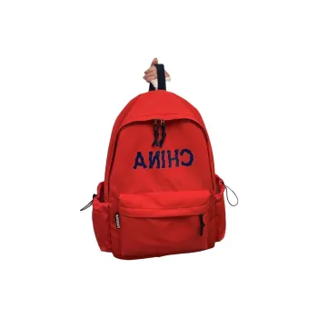 ZOGA Nylon Backpack Unisex Black/Red