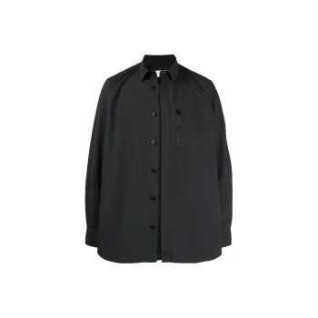 Sacai Long sleeved Zip up Shirt