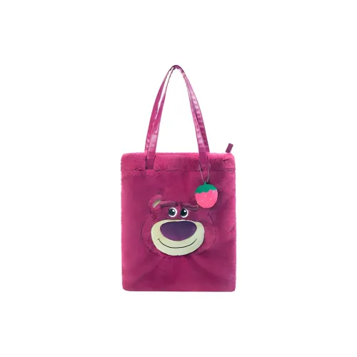 Disney Polyester Faux Fur Handbag Regular Women's Pink Purple