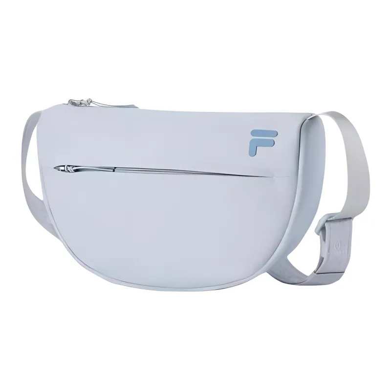 FILA FUSION Fabric Shoulder Bag Mini Unisex Satin Gray Blue-2