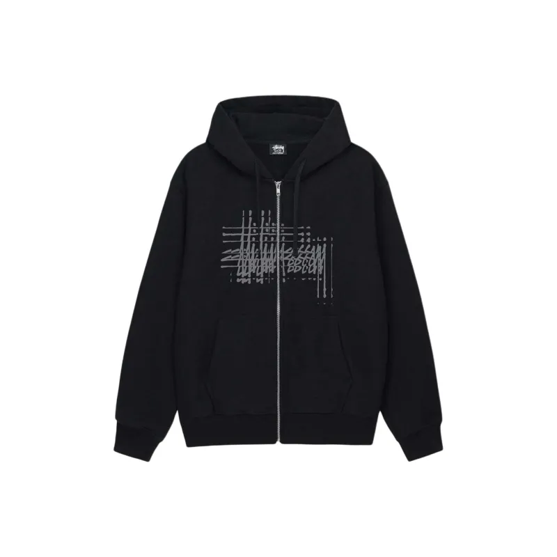 Stussy Refracted Zip Hoodie-0
