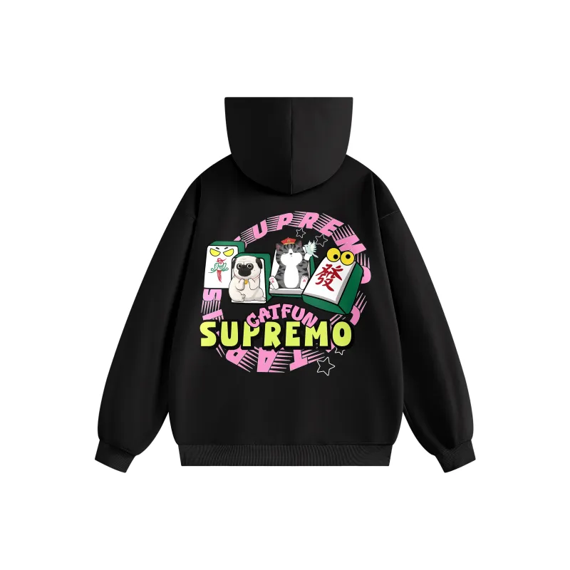 Supremo Cat Sweatshirts Unisex-0