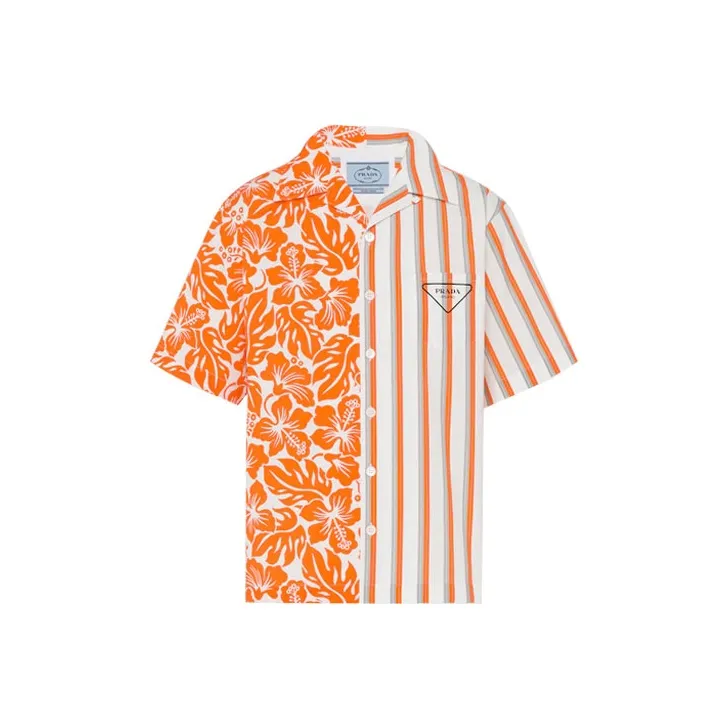 PRADA Shirts Men Orange-0
