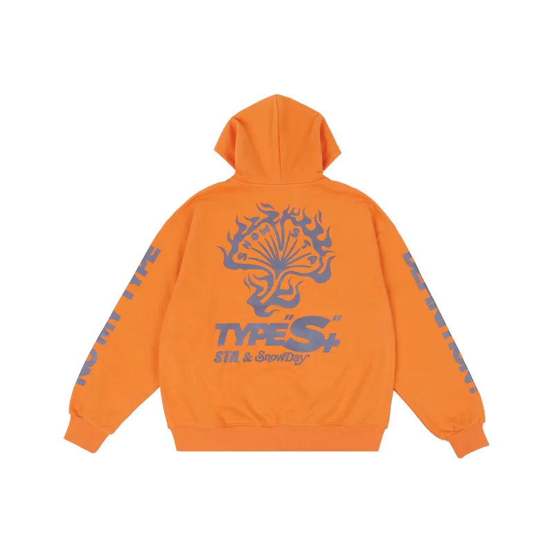 Snowday x STA TypeS Sweatshirt Unisex Orange Red-0