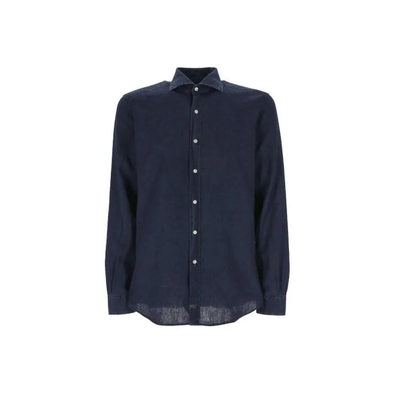 FAY Long sleeves Chambray Shirt-0