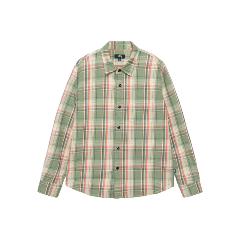 Stussy Dan Washed Cotton Plaid Shirt-5