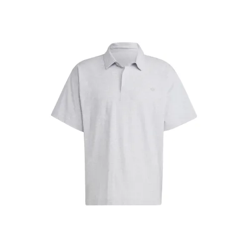Adidas Originals Essentials Polo Shirts Men Light Heather Gray