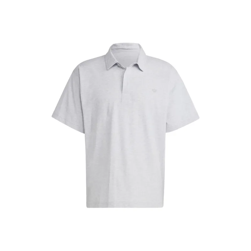 Adidas Originals Essentials Polo Shirts Men Light Heather Gray-0