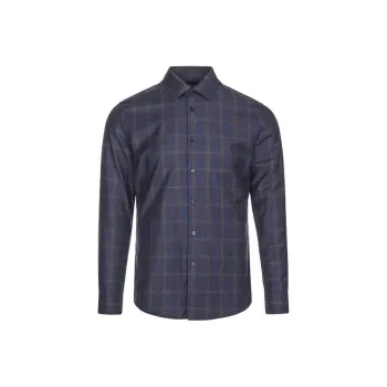 BRAUN BUFFEL Shirt Men's Blue Gray