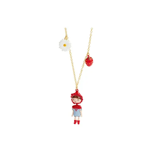 LES NEREIDES Gold Plated Necklaces Women's Red