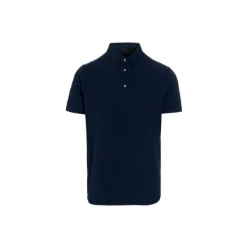 Loro Piana Polo Shirts Men Blue