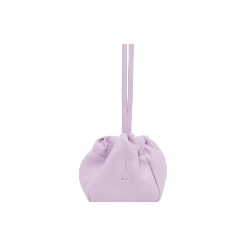 JIL SANDER Sheepskin Coin Purse Women's Purple-3