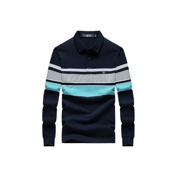 SEPTWOLVES Polo Shirt Men's Navy Blue-0