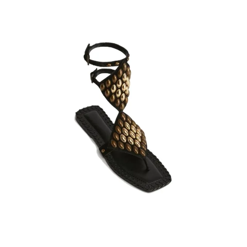 ZARA LIMITED EDITION Roman Sandals Women's Black-2