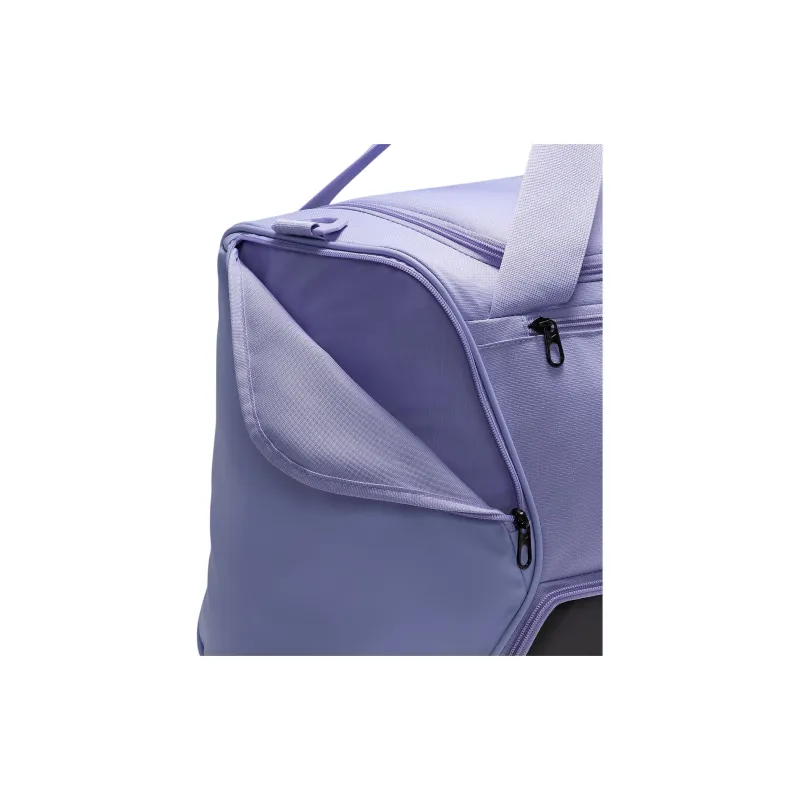 Nike Brasilia Polyester One Shoulder Crossbody Handbag, Travel Bag 60L Unisex Light Purple-6