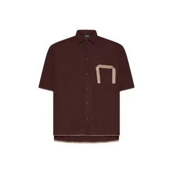 Jacquemus Shirts Men Brown