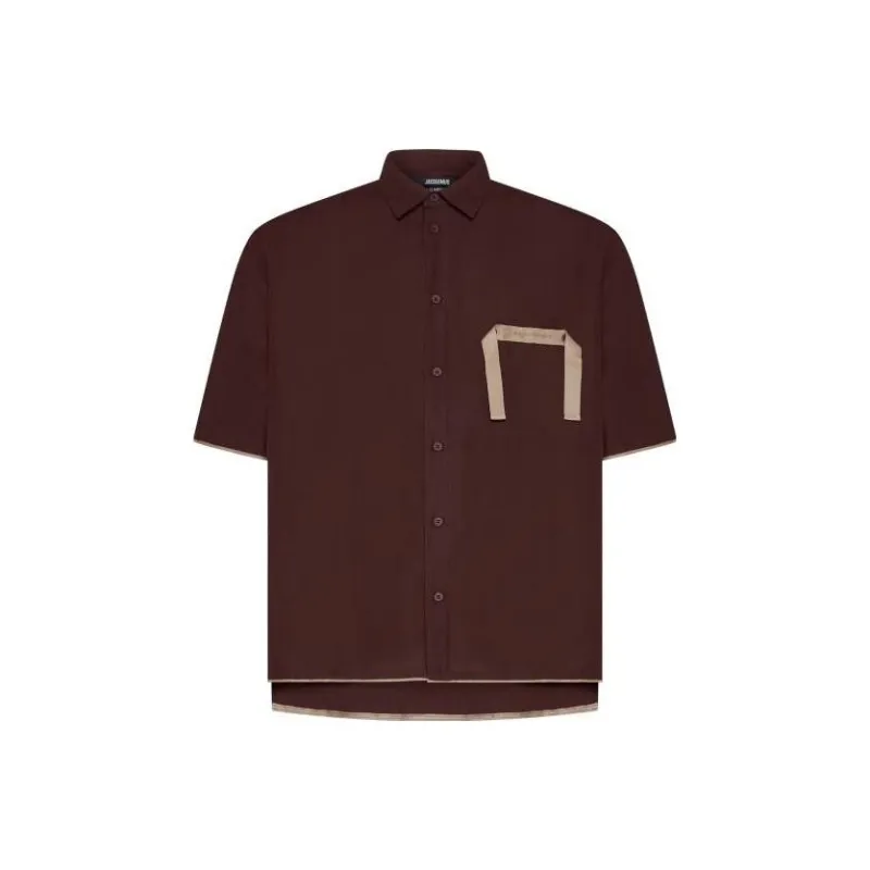 Jacquemus Shirts Men Brown-0