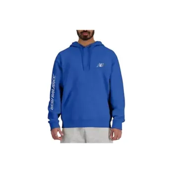 New Balance Reflective Lines Hoodie Sweatshirt Men's Blue