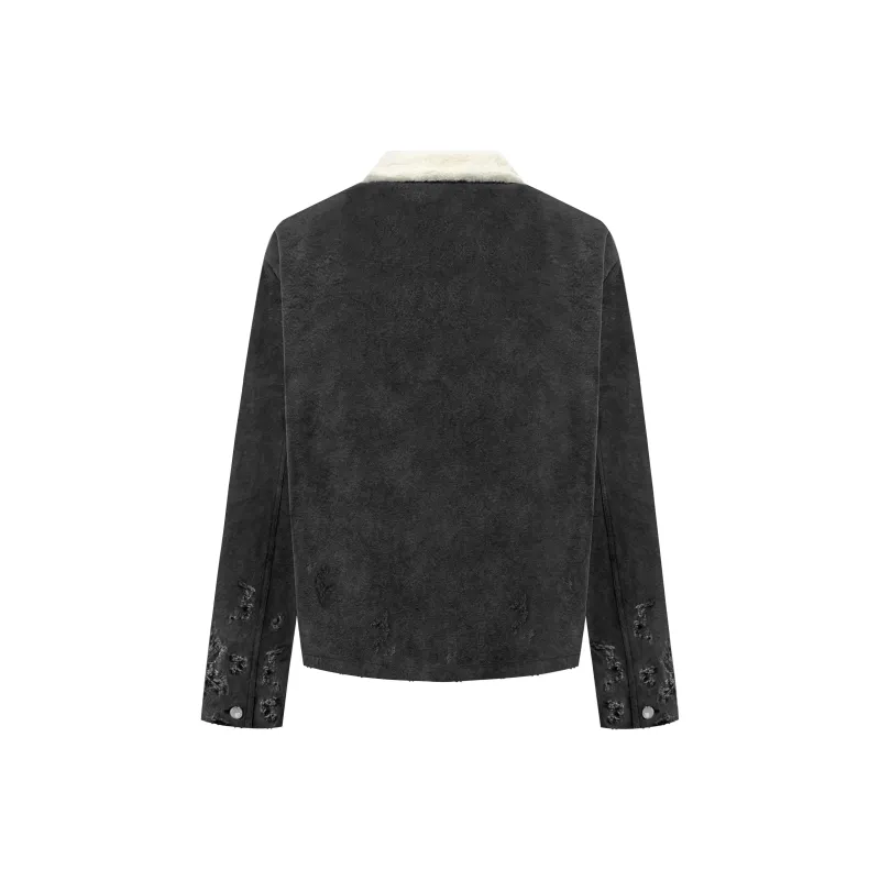 Askyurself Jackets Coats Unisex Washed Black-1