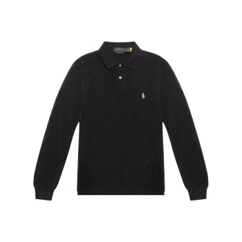 Polo Ralph Lauren Pony Embroidered Long Sleeved Polo Shirt