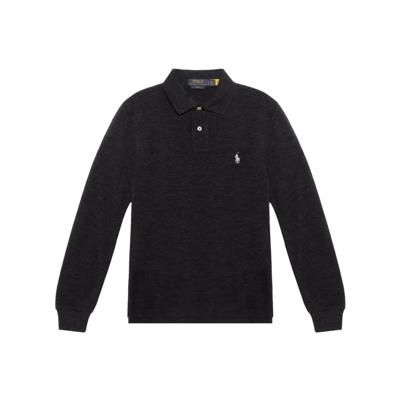 Polo Ralph Lauren Pony Embroidered Long Sleeved Polo Shirt-0