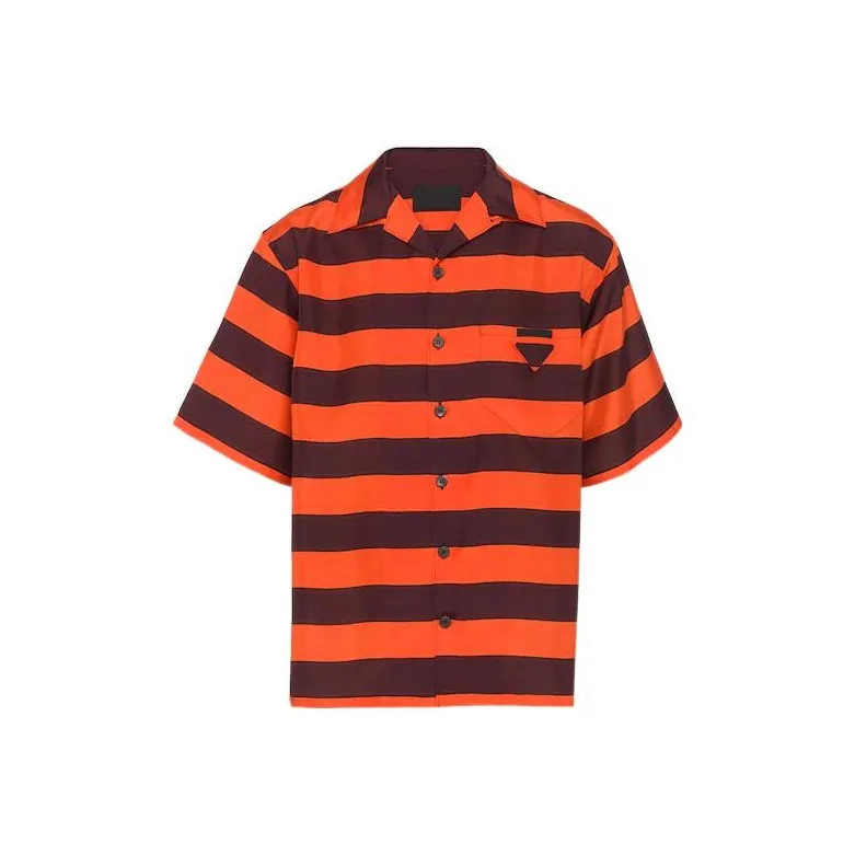 PRADA Shirts Men Orange-0