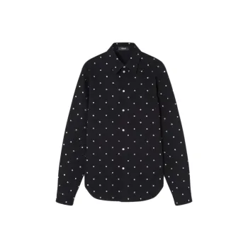 VERSACE Embellished Denim Shirt