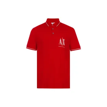 ARMANI EXCHANGE Polo Shirts Men Red