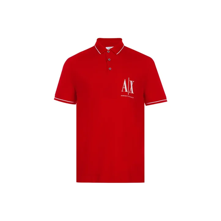 ARMANI EXCHANGE Polo Shirts Men Red-0