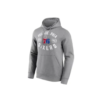 NBA Philadelphia 76ers True Classic Graphic Hoodie Sweatshirt Men's Gray