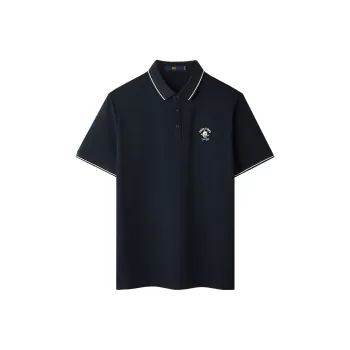 HLA Polo Shirts Men Navy Blue G6