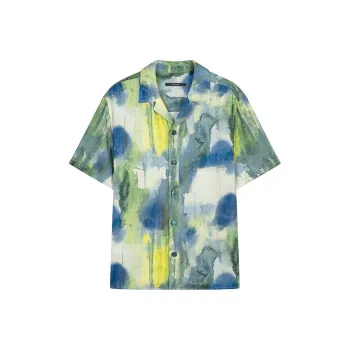 DAVID NAMAN Shirts Men Blue