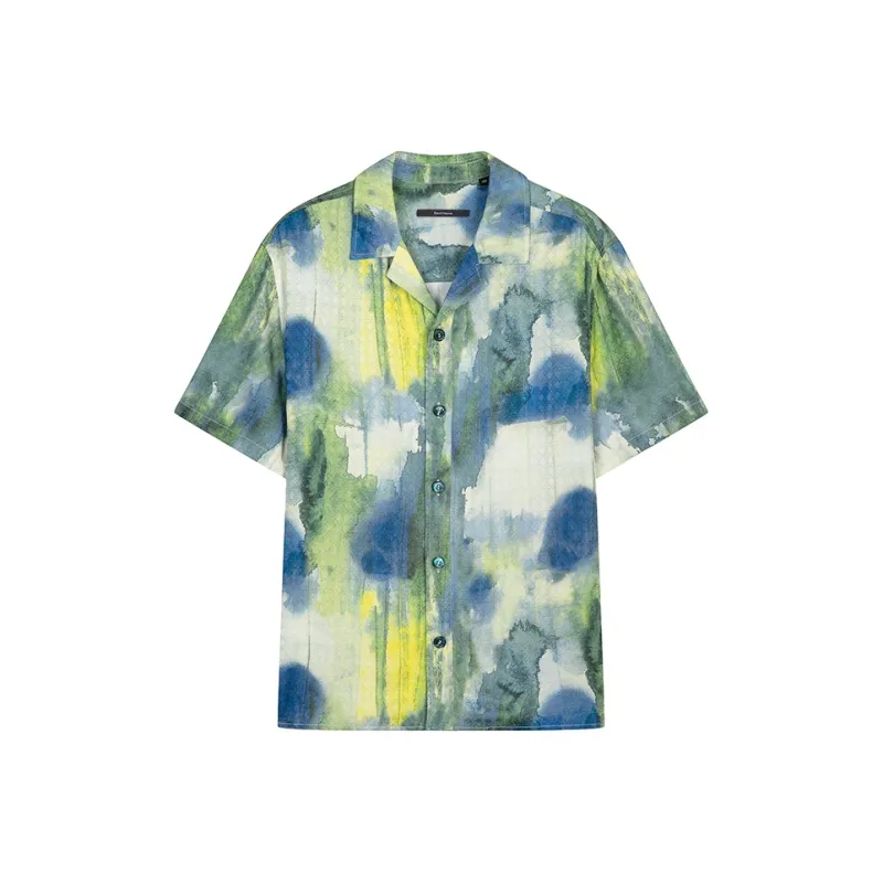 DAVID NAMAN Shirts Men Blue-0