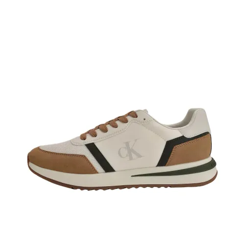 CKJ CALVIN KLEIN JEANS Picio Low Top Casual Shoes Men's Brown