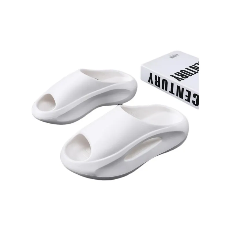 ALPLUME Home Slippers White, Black-3