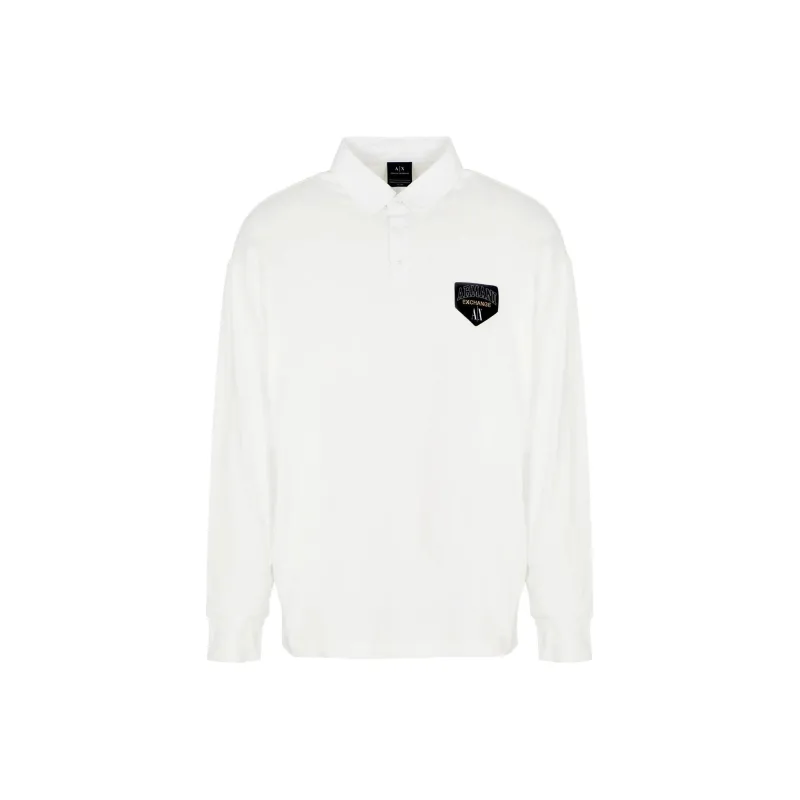ARMANI EXCHANGE Polo Shirts Men White-0