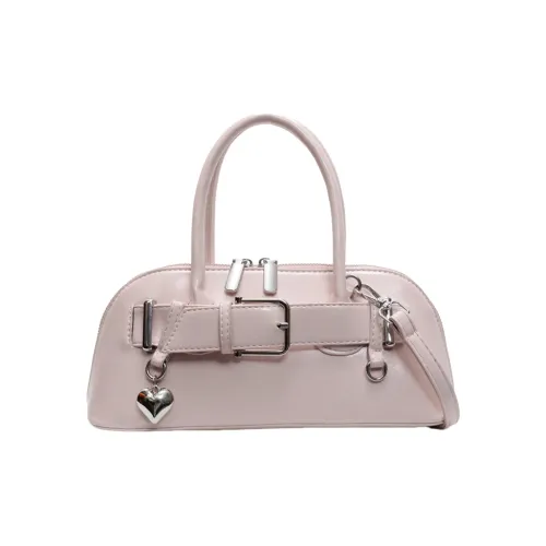 Juju Jimmy PU Shoulder Bag, Crossbody Bag, Handbag Regular Women's Pink/Black/Silver