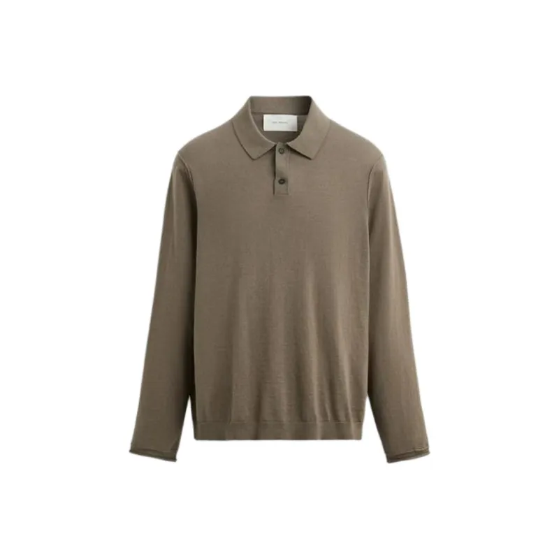 ZARA Polo Shirt Men's Earth Tone-0