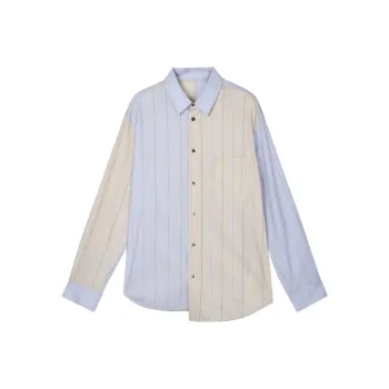 CROQUIS Shirts Unisex 981 Light Blue Stripes/Plaid