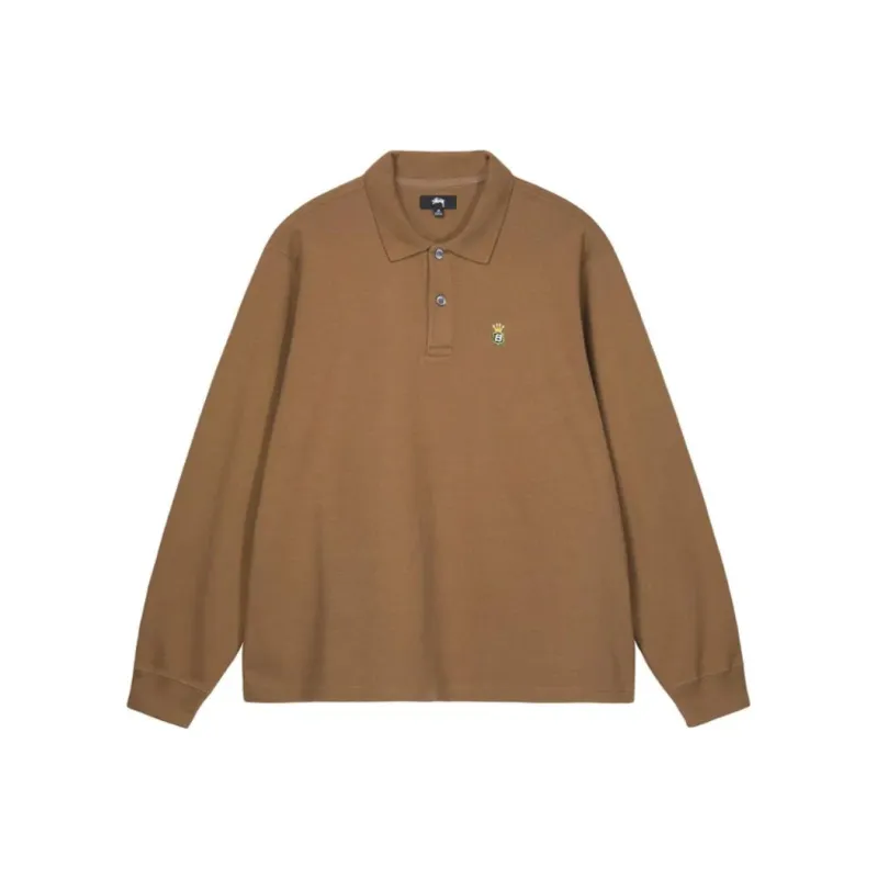 Stussy Long Sleeve Rib Polo-2