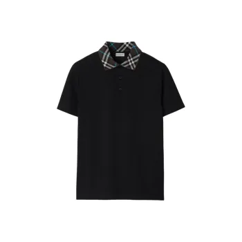 Burberry Check Collar Polo Shirt