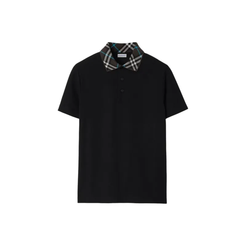Burberry Check Collar Polo Shirt-0