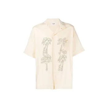 CELINE Hawaiian Button Up Short Sleeved Shirt