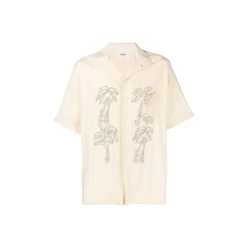 CELINE Hawaiian Button Up Short Sleeved Shirt