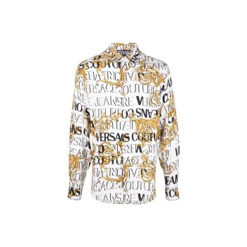 VERSACE JEANS COUTURE Baroque Printed Button Down Shirt
