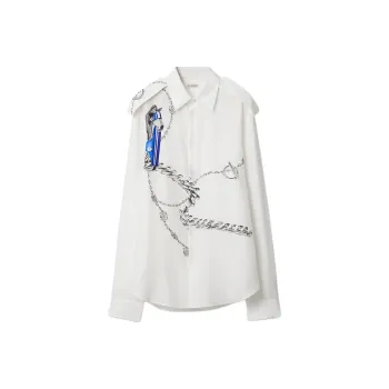 Burberry Knight Hardware-Printed Buttoned Shirt