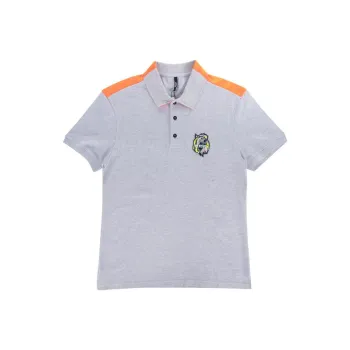 VERSACE Polo Shirts Men Gray