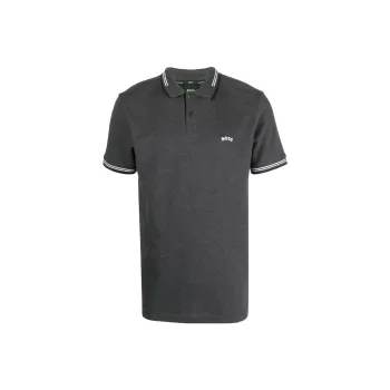 HUGO BOSS Polo Shirts Men Charcoal Gray