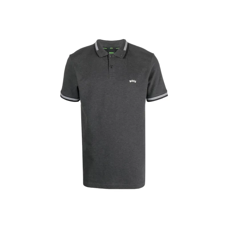 HUGO BOSS Polo Shirts Men Charcoal Gray-0